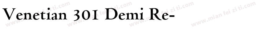 Venetian 301 Demi Re字体转换